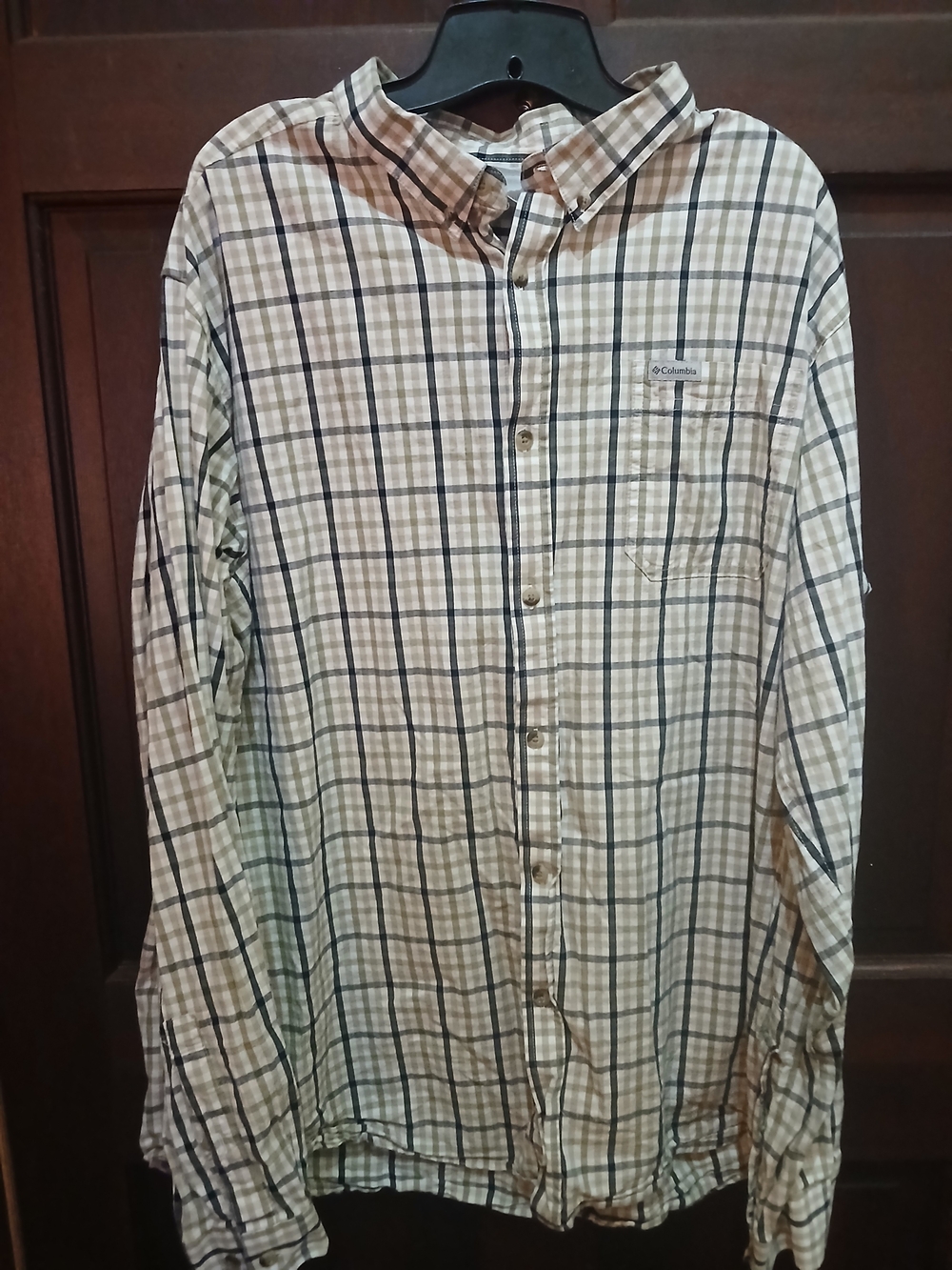 Columbia Men's Long-Sleeve Plaid Button-Up Shirt XLT Outdoorsman